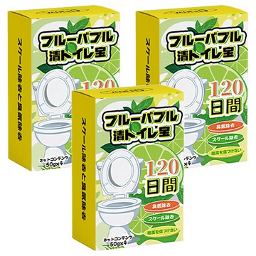 CEETOON 藍泡泡潔廁寶 4包 3盒 自動清潔 去除異味 持久芳香  200g