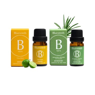 【期間限定】檸檬精油 10ml+迷迭香精油 10ml｜自然農法百分百植物萃取精油