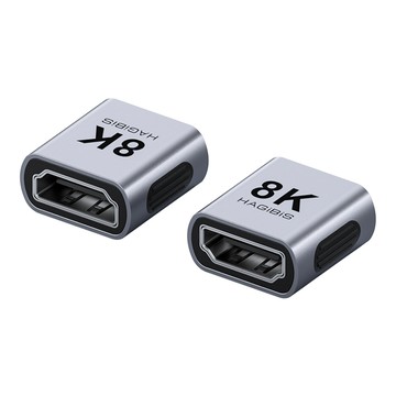 HAGiBiS 鋁合金HDMI 2.1母對母對接頭AH30