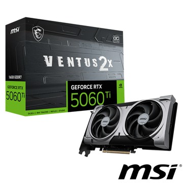 【顯卡+主機板】微星 RTX 5060 Ti 16G VENTUS OC PLUS 顯示卡 + B760M GAMING PLUS WIFI D4 主機板