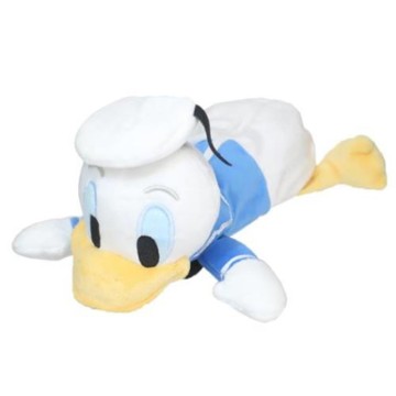 小禮堂 Disney 迪士尼 唐老鴨 角色造型絨毛筆袋 (趴姿款)
