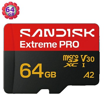 SanDisk 64G 64GB microSD extreme Pro 200MB/s 4K V30 SDSQXCU-064G 記憶卡