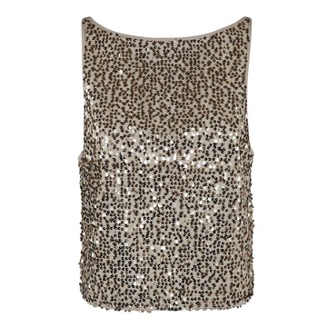 Rotate by Birger Christensen Net Sequins Boatneck Top