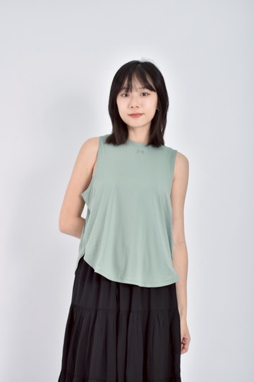 (M) under armour運動背心薄荷綠綠色上衣