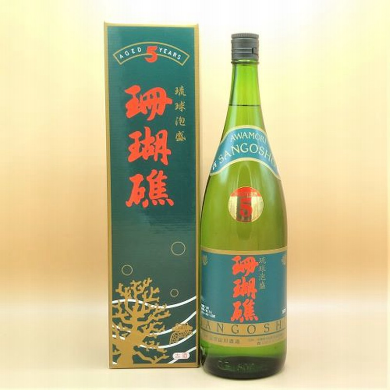 山川酒造　20年古酒　珊瑚礁　43度　一升瓶 琉球泡盛さんご礁 新酒43度一升瓶×6本(1c/s) | ショップやま