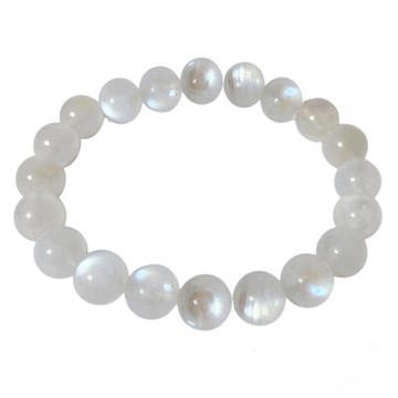 A1寶石 頂級七彩光月光石-增進愛情與人際關係-同鈦晶手排招財開運防小人能量