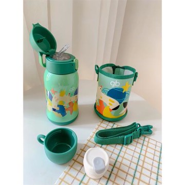 好孩子冬季兒童保溫杯嬰兒喝水杯寶寶吸管杯幼兒園學飲316不銹鋼