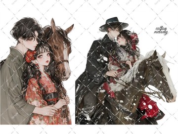 original sticker no.7842 人物貼紙 原創貼紙 人像貼紙 女孩貼紙 原創人物貼紙