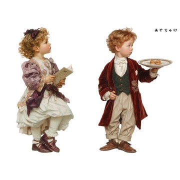 【9 月新品】08-146-0140 人物貼紙 幻想復古浪漫喫茶
