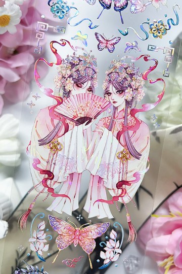 梨園煙波 PET 紙膠帶 貝殼光 10米卷