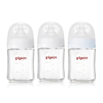 Pigeon 第三代母乳實感玻璃奶瓶160mlx3
