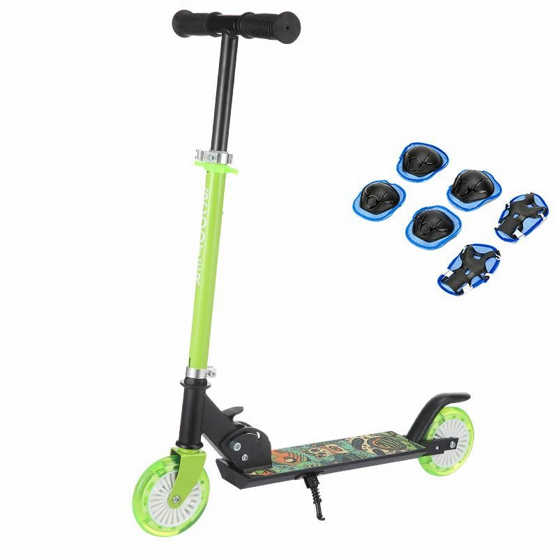 新品★大人 子ども/折りたたみ式キックボード ビッグタイヤ/ za★カラー選択 キックボード 子供 大人用 折りたたみ キックスケーター 10