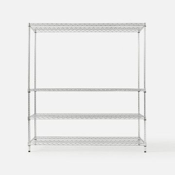 特力屋 鍍鉻重型四層架寬152*深60*高160公分