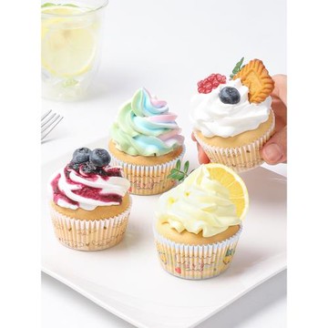 chefmade玉桂狗蛋糕紙托馬芬杯雪媚娘紙托家用烘焙油紙托耐高溫