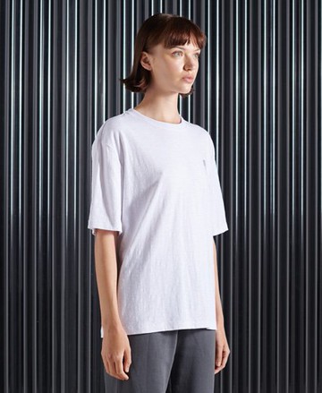 Superdry Women's Women's Surplus Graphic T-Shirt White / Brilliant White - Size: 14 Size: 10
