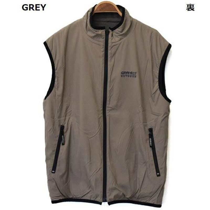 メンズ GRAMICCI グラミチ REVERSIBLE VEST フリース ナイロン