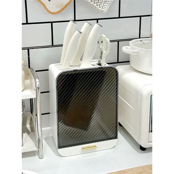 廚房刀架置物架多功能臺面家用菜刀刀座瀝水收納架刀具放剪刀架子