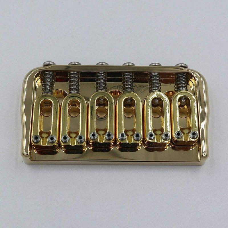 HIPSHOT ヒップショット 6弦 ギターブリッジ 0.175 inch Fixed Guitar Bridge, Gold