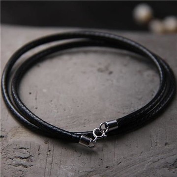 【巴黎精品】現貨+預購 手工項鍊皮革項鏈子首飾復古情人節禮物-皮繩男女飾品a1kj1