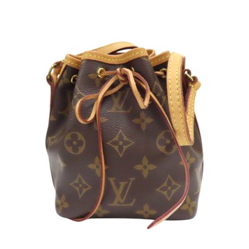 LOUIS VUITTON LV 路易威登 棕色 原花帆布 Nano Noe 水桶包 M41346 【二手名牌BRAND OFF】