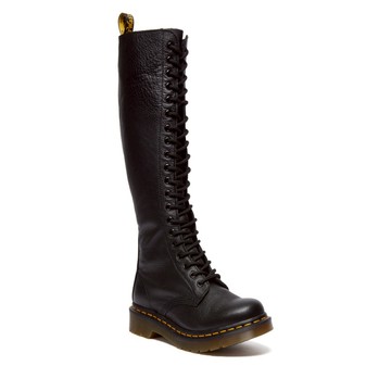 Dr. Martens 馬汀 1B60 Virginia 皮革及膝高筒靴黑色 女款