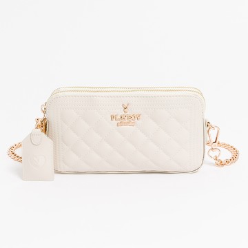 PLAYBOY-斜背包 Unusual系列-米白色(551-0501-01-7)