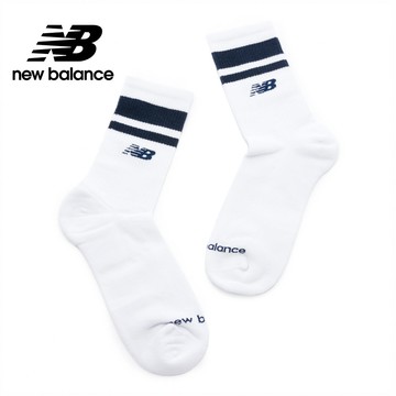 【New Balance】 NB 條紋中長襪_中性_藍/白色_LAS51231WN