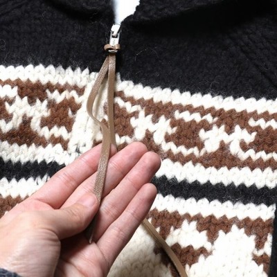 ADAWAS カーディガン アダワス カウチン ジップ カーディガン