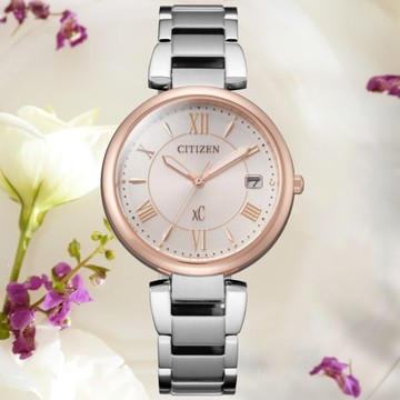 CITIZEN星辰 xC系列 光動能優雅羅馬腕錶 33mm/EO1195-51W