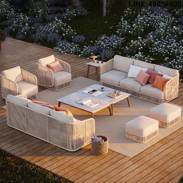 藤編桌椅 沙發椅 戶外家具 酒店家具 度假村家具 戶外沙發 庭院家具 躺椅 戶外桌椅組合 休閒家具 露營桌椅 商用家具 戶外藤編沙發組合室外別墅酒店餐廳民宿會所露臺泳池休閑藤椅家具 支持訂製 免運到府 快速出貨