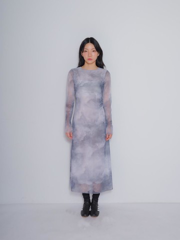 CLOUD LONG DRESS [GRAY]