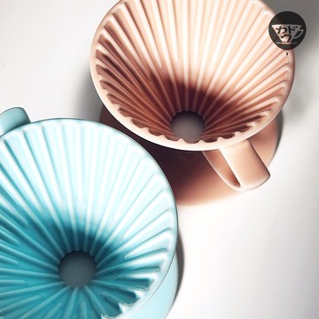 KADOU珈堂 星芒濾杯「極」波佐見燒 M1 錐形陶瓷濾杯 多色選 - 變形蟲橘(限量款)