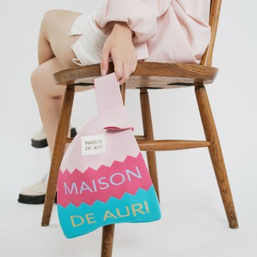 Mini 小提包/ 厚針織 / Auri Pink 奧莉粉