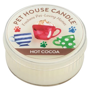 PET HOUSE 室內除臭寵物香氛蠟燭 熱可可 100%全天然黃豆蠟 純棉芯  43g  1罐