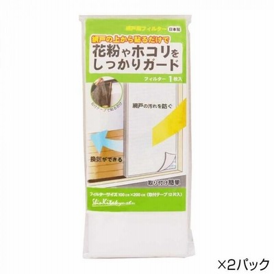 新北九州工業 網戸用フィルター 100cm×200cm 1枚入×2パック E3120-2W |b03