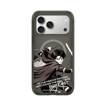 iPhone 17 Pro Max AirX 本質黑 - 進擊的巨人 Attack On Titan -S4 - \b里維兵長 (灰階)