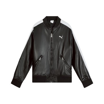 [ACS] Puma 棒球外套 T7 Baseball Jacket 黑 亞規 仿皮革 男款 ESO 瘦子著用款 636319-01