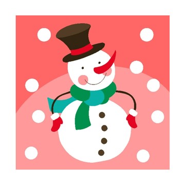 ArtLife 藝術生活 數字油畫DIY DR115 20 x 20cm  聖誕印象 雪人  1組