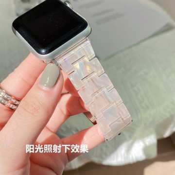 四季輕便極光樹脂適用于Apple Watch10蘋果手表iwatch987代SE表帶