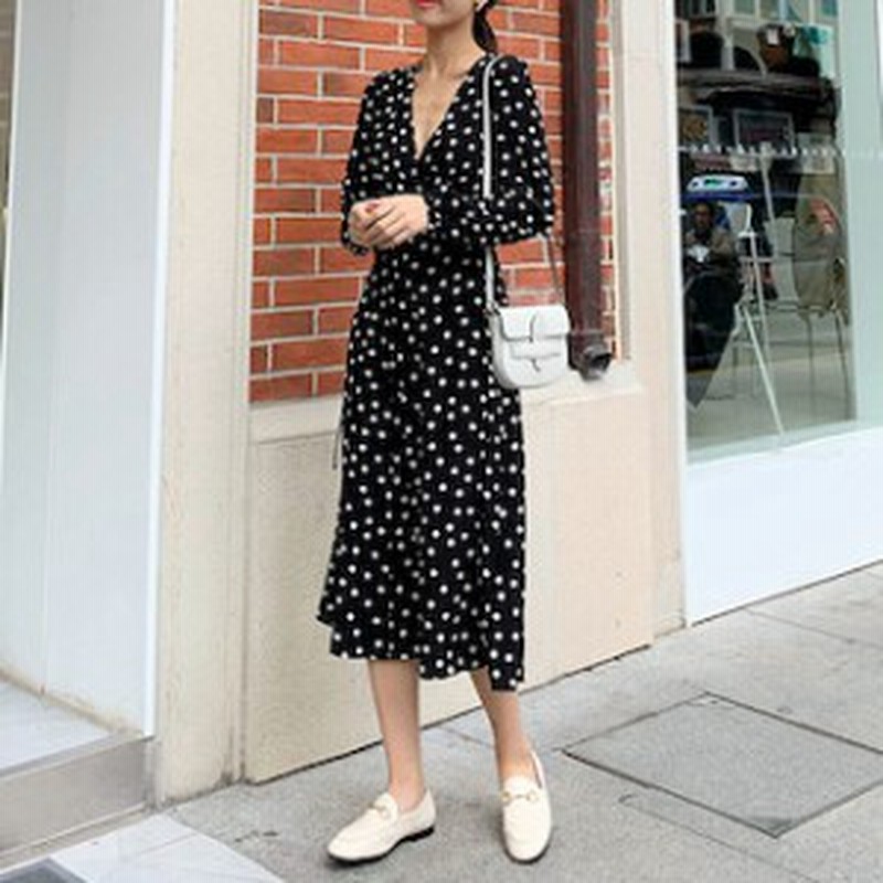 レトロ ワンピース ミモレ ミモレ丈 ワンピース ロングワンピース ワンピース ロング冬 T004 Haln0554 通販 Lineポイント最大1 0 Get Lineショッピング