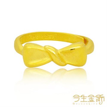 【今生金飾】甜蜜誓約女戒(純黃金戒指)