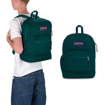 Jansport 後背包 Cross Town Plus 杜松綠 15吋 減壓背帶 筆電包 雙肩包 背包 包包 JS0A7ZNZ7F7