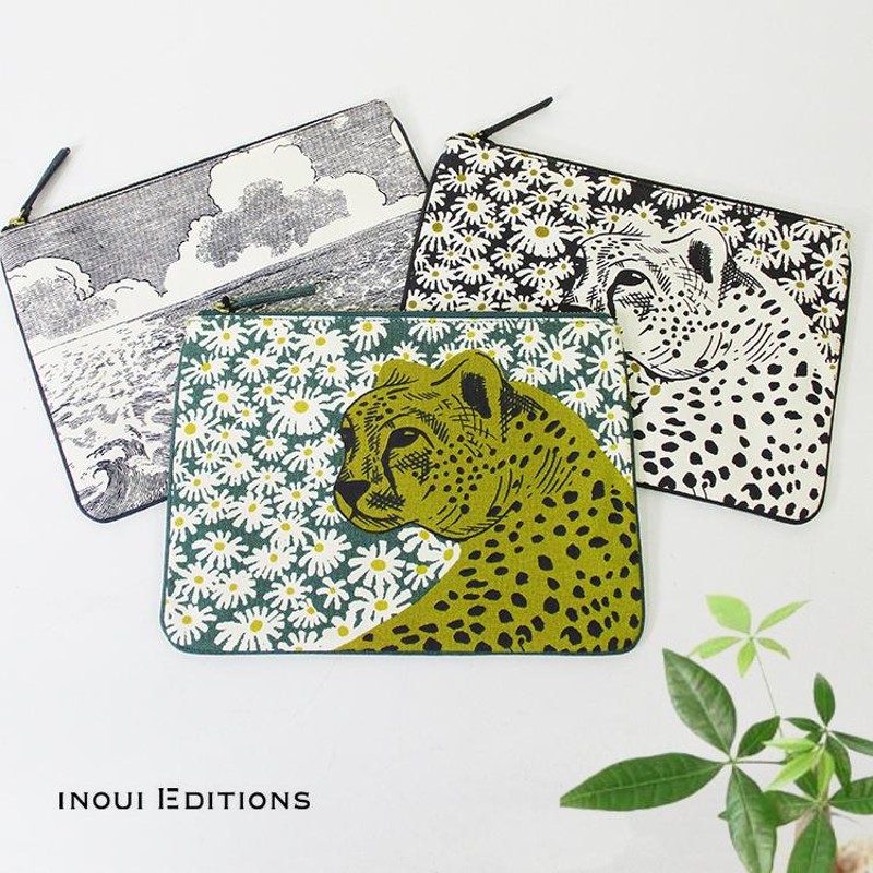 イヌイ エディションズ INOUI EDITIONS POUCH/POCHETTE アニマル柄