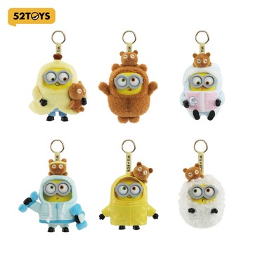 52TOYS Minions Bob-Tim小黃人好朋友在一起系列搪膠毛絨掛件盲盒手辦