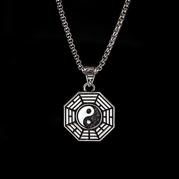 【JK銀飾】先天太極八卦 吊墜／925純銀