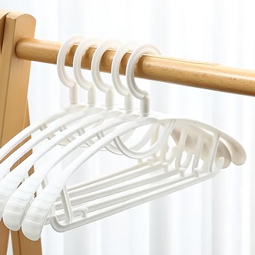 FRANOND 防滑防撐塑膠西裝衣架  白色  20個