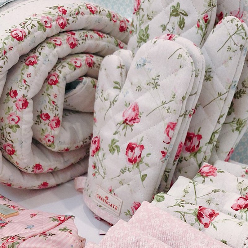 丹麥GreenGate Constance white 童用隔熱手套