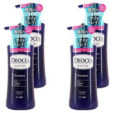 DEOCO. 頭皮護理洗髮精 甜美花香 白泥配合 吸着洗浄  350ml  4瓶
