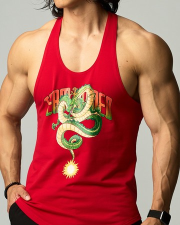 Joined 七龍珠Z 神龍 肌肉挖背背心【紅】