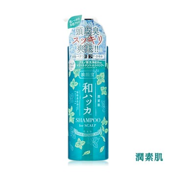 潤素肌-薄荷涼感頭皮洗髮精485mL (胺基酸/高保濕/無矽靈/清涼舒爽/消除異味/改善皮屑油膩感)